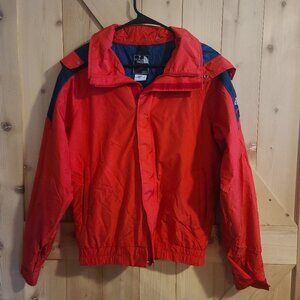 VINTAGE North Face Extreme Jacket Gore-Tex Red Blue Windbreaker MEDIUM